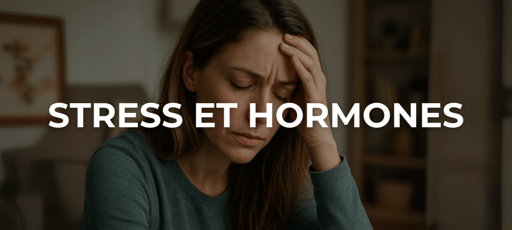 Femme jeune semblant stressée et fatiguée, tenant sa tête dans une pièce calme